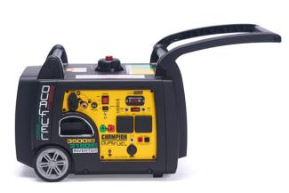 Champion 73001iDF 3400W LPG & Petrol Dual fuel silenced inverter generator with electric push button start